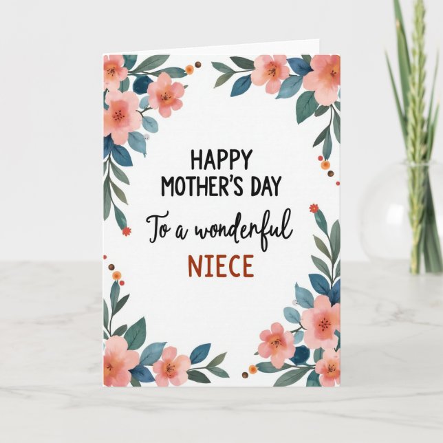 Watercolor Niece Card (Front)