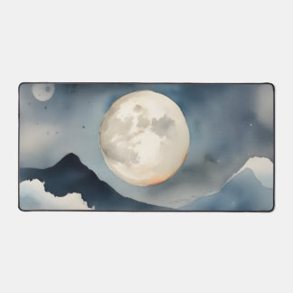 Watercolor Night Mouse Desk Pad