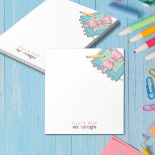 Watercolor Note from Teacher Notepad