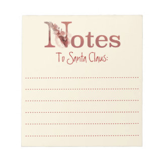 Watercolor Notes to Santa Claus