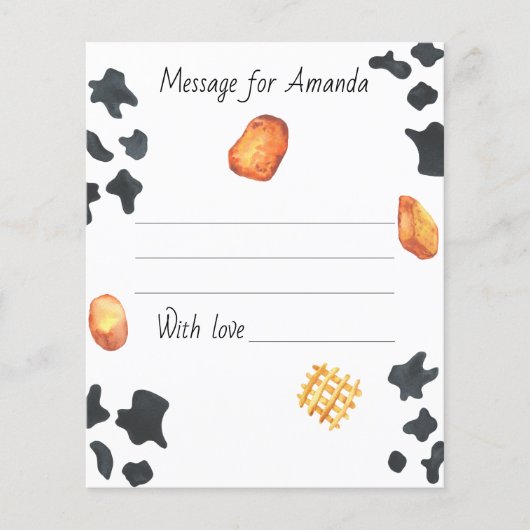 Watercolor nuggets birthday time capsule message (Front)