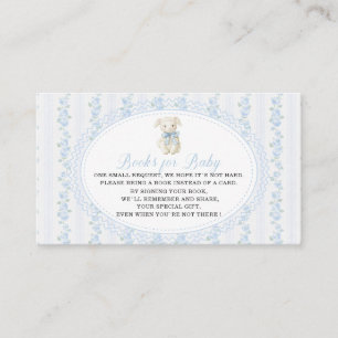   Watercolor Nursery boy  blue lamb baby shower bo Enclosure Card