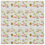 Watercolor Farm Animals Baby Nursery Fabric