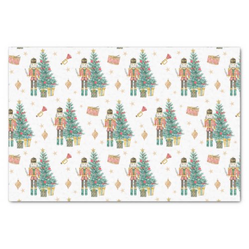 Watercolor Nutcracker and Christmas Tree   Tissue Paper