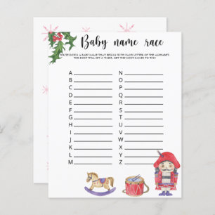 Watercolor nutcracker - Baby name race game