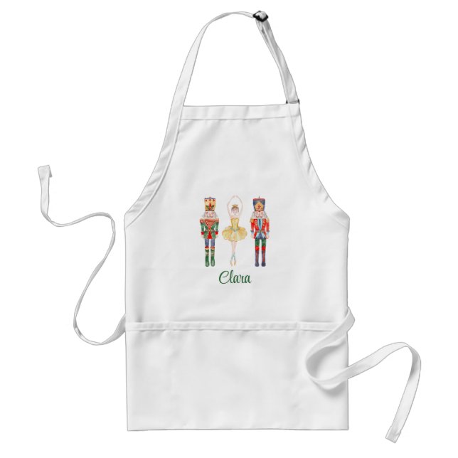 Watercolor Nutcracker Ballet Adult Apron (Front)