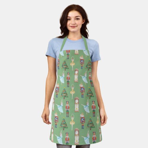 Watercolor Nutcracker Ballet Apron