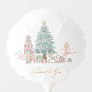 Watercolor Nutcracker Ballet Merry Cristmas baby s Balloon