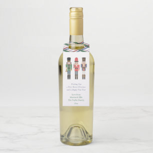 Watercolor Nutcracker Client Appreciation Gift Bot Bottle Hanger Tag