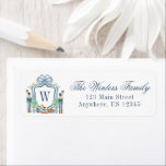 Watercolor Nutcracker Monogram Crest Christmas Label<br><div class="desc">PreppyPrint.com - Celebrate Christmas in style! Add your personalized touch. Transfer this design onto the products of your choice too! Please visit my designer store,  PreppyPrint.com,  for coordinating items.</div>