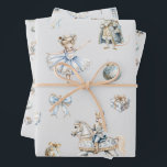 Watercolor Nutcracker Pattern Christmas Wrapping Paper Sheets<br><div class="desc">Make your holiday party unforgettable with these elegant nutcracker themed Christmas wrapping paper sheets. Perfect for your sugar plum fairy or ballerina. Showcases a watercolor Nutcracker pattern from the beautiful ballet by Pyotr Ilyich Tchaikovsky. It's time for a sugar plum holiday celebration in the Land of Sweets! If you wish...</div>