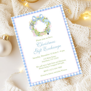 Watercolor Nutcracker Wreath Party Invitation