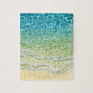 Watercolor Ocean Beach Jigsaw Puzzle