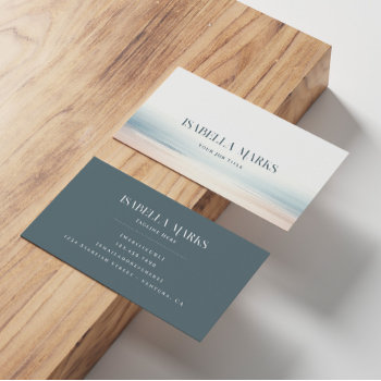 Watercolor Ocean Business Cards by businessessentials at Zazzle