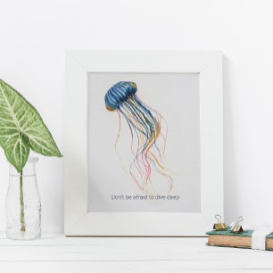 Watercolor Ocean Posters Custom Print