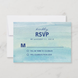 Watercolor Ocean RSVP /Wedding Response Cards