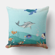 Watercolor Ocean ,undersea