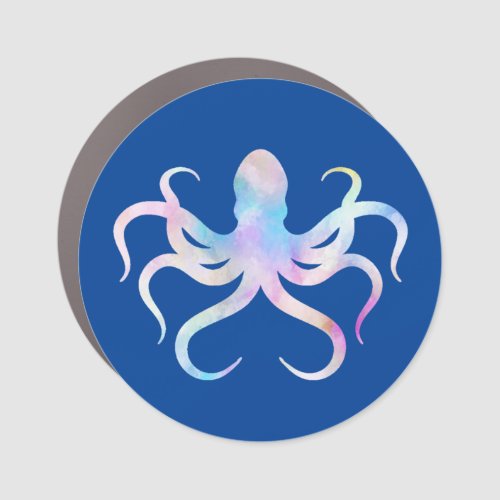 Watercolor Octopus  Car Magnet