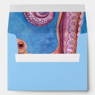 Watercolor Octopus Card Envelope