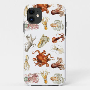 Watercolor Octopus Cephalopod Ocean Animals iPhone 11 Case