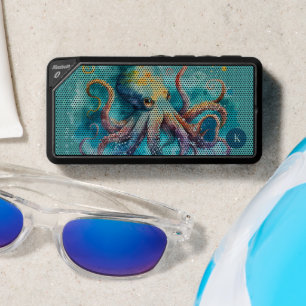 Watercolor Octopus Illustration Bluetooth Speaker