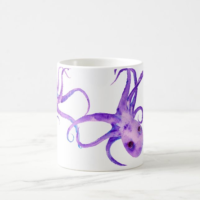 Watercolor Octopus Mug (Center)