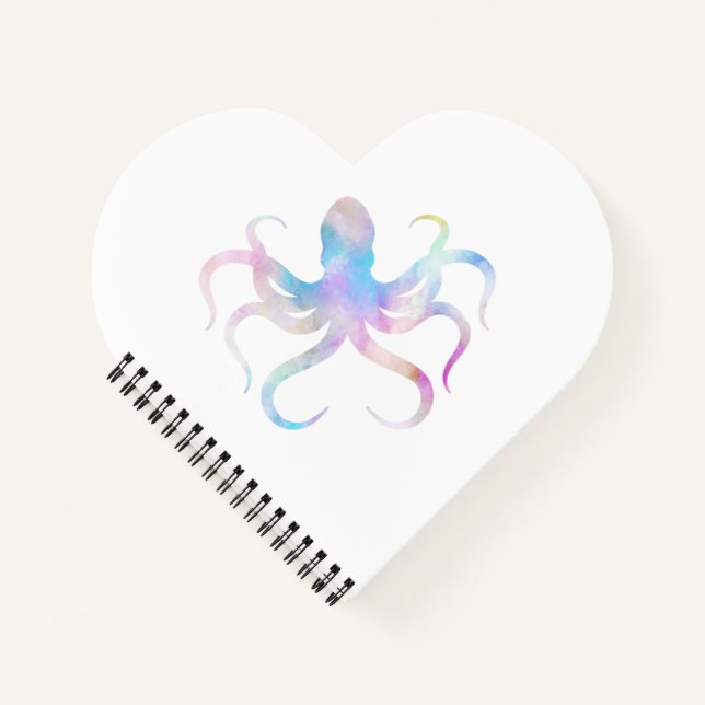 Watercolor octopus notebook (Front)