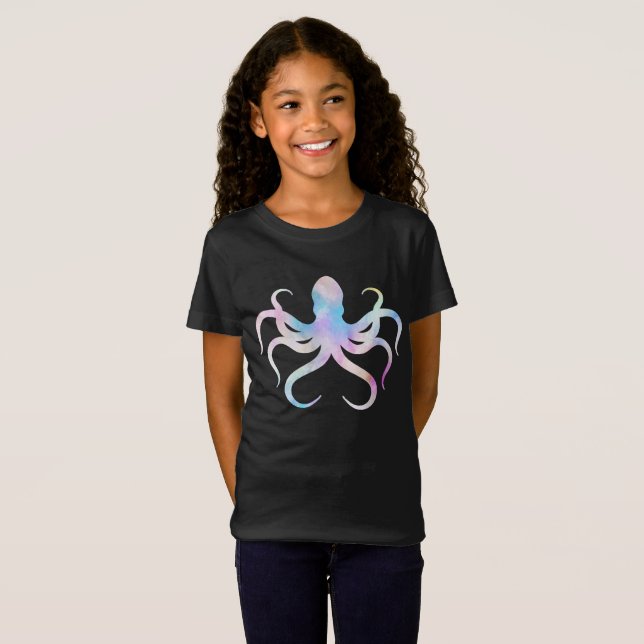 Watercolor octopus   T-Shirt (Front Full)