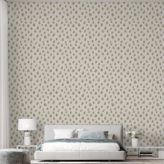 Watercolor Olive Branch Toss Botanical Pattern  Wallpaper