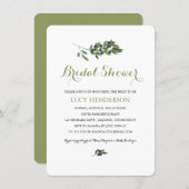 Watercolor Olive Orchard | Bridal Shower Invitation (Front/Back)