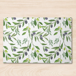 Watercolor Olive Pattern Doormat