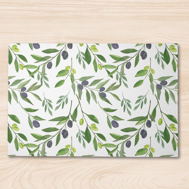 Watercolor Olive Pattern Doormat (Creator Uploaded)