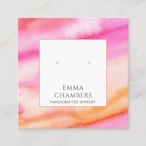 Watercolor Ombre Abstract Earring Display Card