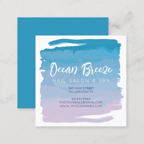 WATERCOLOR OMBRE Business Company Card