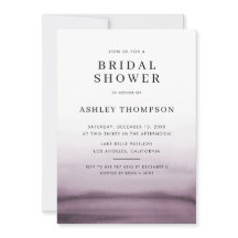 Watercolor Ombre Purple Modern Graduation Party In