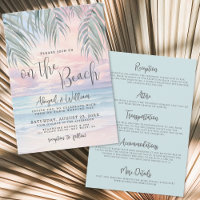 Watercolor On The Beach Wedding All In One
