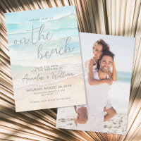Watercolor On The Beach Wedding