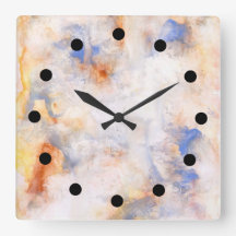 Watercolor on the Loose Clock