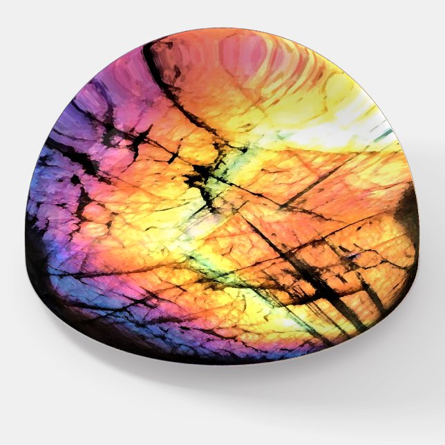 Watercolor-opal-glitter-unakite-sparkle-1-citrine  paperweight (Angled)