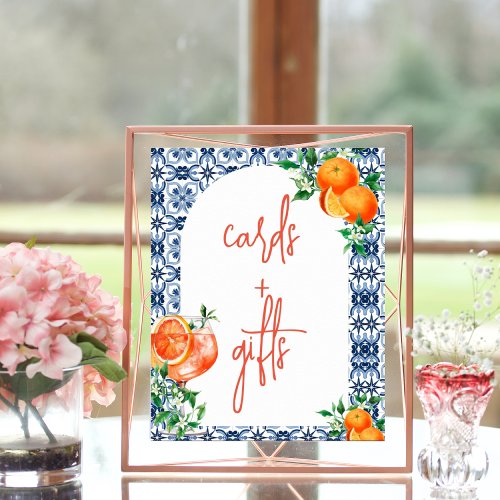 Watercolor Orange Aperol Spritz Cards  Gifts  Poster