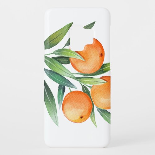 Watercolor Orange Fruits Branches Isolated Case_Mate Samsung Galaxy S9 Case