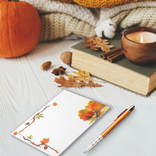 Watercolor Orange Funtional Autumn Notepad