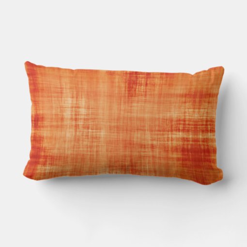 Watercolor Orange Lumbar Pillow Zazzle
