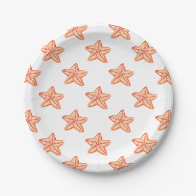 Starfish paper plates deals