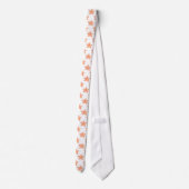 watercolor orange starfish beach design tie (Back)