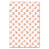 watercolor orange starfish beach design tissue paper (Vertical)