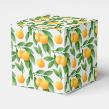 Watercolor oranges or tangerines pattern