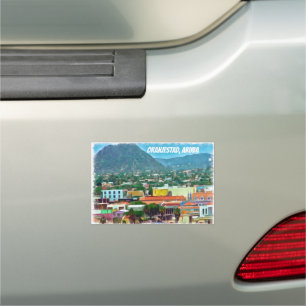 Watercolor Oranjestad, Aruba Car Magnet