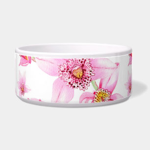 Watercolor Orchids Design 15 Bowl