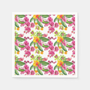Watercolor Orchids Design 18 Napkins
